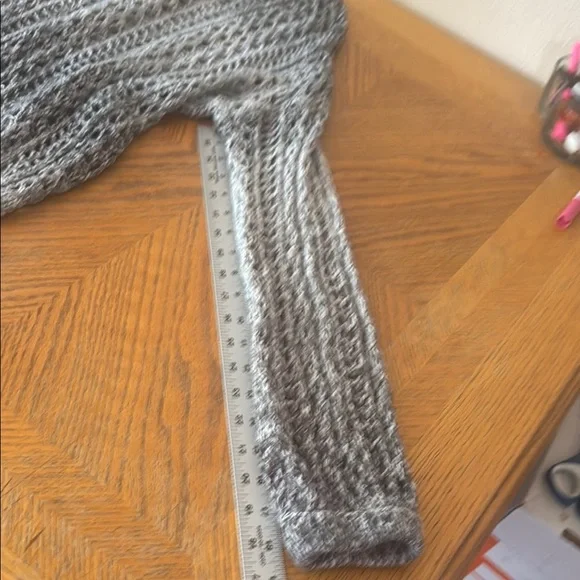 New York & Company Gray Open-Knit Sweater - Picture 8 of 13